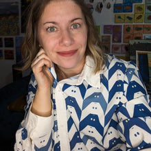 Load image into Gallery viewer, Diplocaulus Women's Classic Long Sleeve Button-Up Shirt