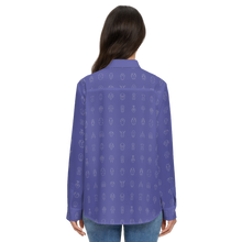 Load image into Gallery viewer, Triloglyph Women's Classic Long-Sleeve Button-Up Shirt