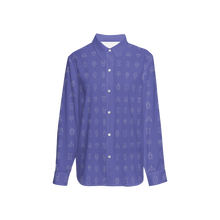 Load image into Gallery viewer, Triloglyph Women's Classic Long-Sleeve Button-Up Shirt