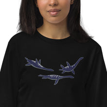 Load image into Gallery viewer, Lyme Regis Embroidered Sweatshirt (Oops All Plesiosaurs Edition)