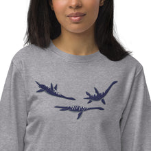 Load image into Gallery viewer, Lyme Regis Embroidered Sweatshirt (Oops All Plesiosaurs Edition)