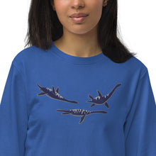 Load image into Gallery viewer, Lyme Regis Embroidered Sweatshirt (Oops All Plesiosaurs Edition)
