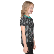 Load image into Gallery viewer, Kansas Cretaceous Paisley Kids Shirt in Slate