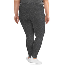 Load image into Gallery viewer, Grey Treptichnus Leggings in Plus Size