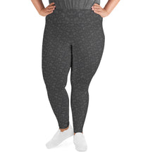 Load image into Gallery viewer, Grey Treptichnus Leggings in Plus Size
