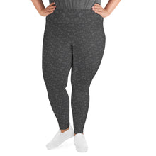 Load image into Gallery viewer, Grey Treptichnus Leggings in Plus Size