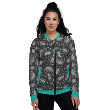 Load image into Gallery viewer, Kansas Cretaceous Paisley Bomber Jacket
