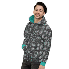 Load image into Gallery viewer, Kansas Cretaceous Paisley Unisex Hoodie