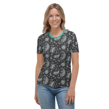 Load image into Gallery viewer, Kansas Cretaceous Paisley Crew-Neck Shirt in Slate