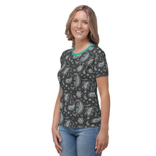 Load image into Gallery viewer, Kansas Cretaceous Paisley Crew-Neck Shirt in Slate