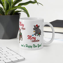 Load image into Gallery viewer, Oreodont Christmas Ceramic Mug