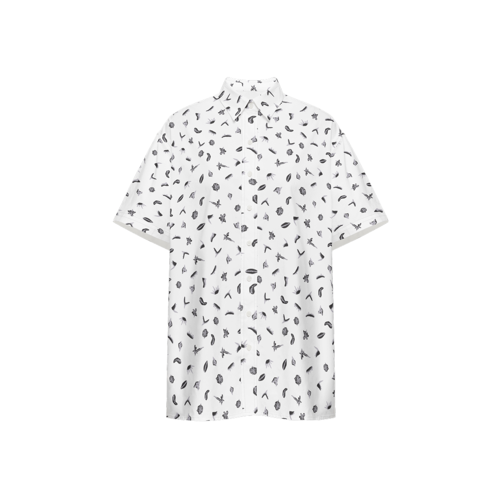 Eeleganza Unisex Classic Short-Sleeve Button-Up Shirt