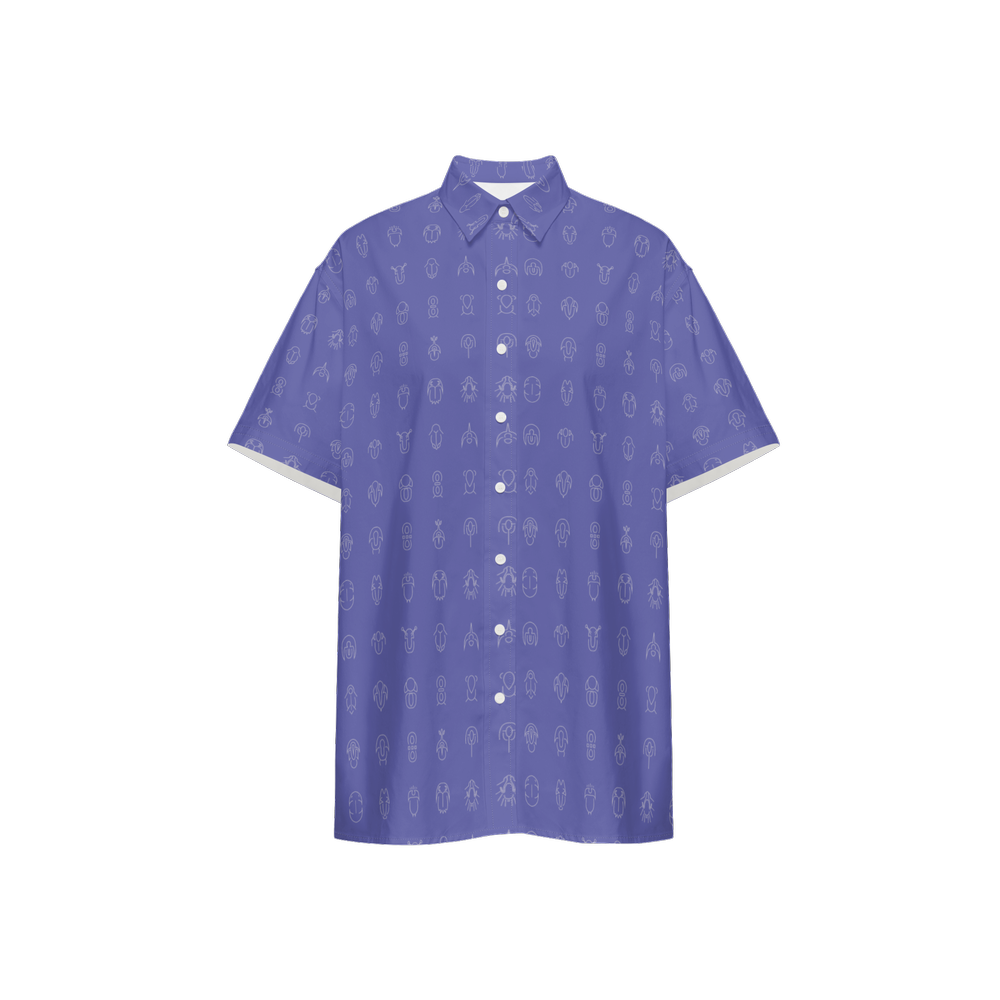 Triloglyph Unisex Classic Short-Sleeve Button-Up Shirt