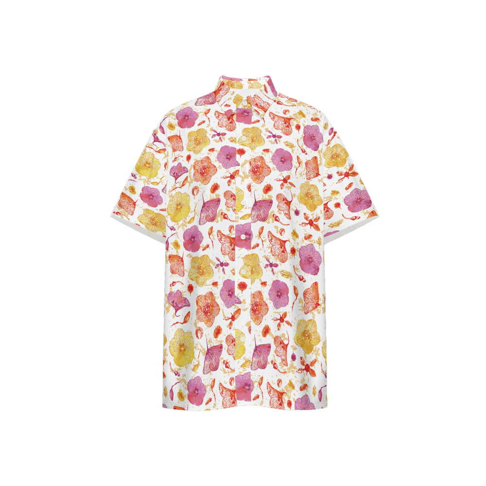 Eocene Florals Classic Short-Sleeve Button-Up Shirt